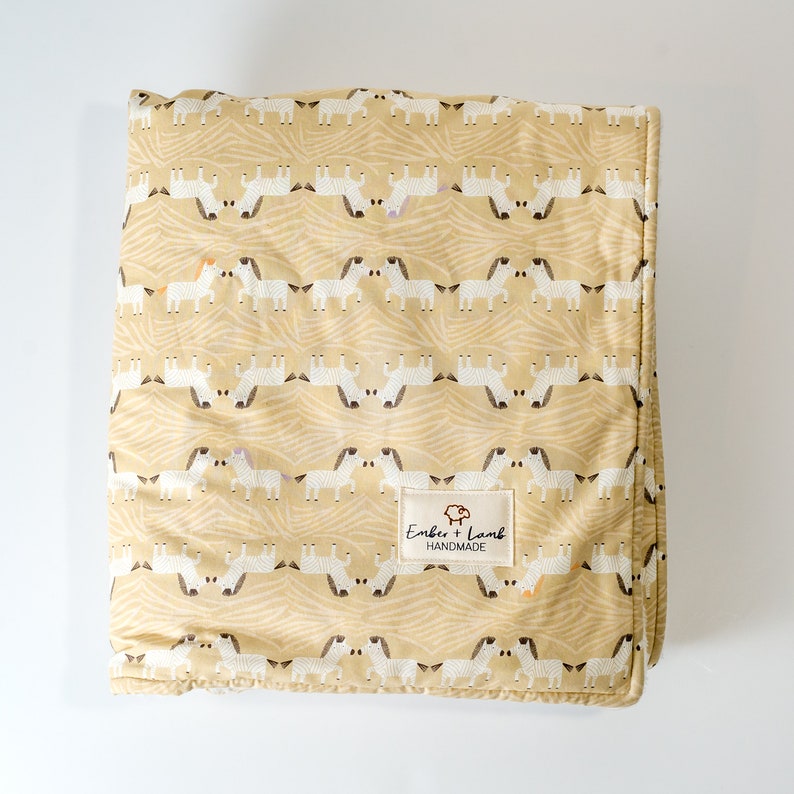 Safari Animal Luxe Baby Blanket Gender Neutral Minky Blanket Nursery Blanket READY to Ship