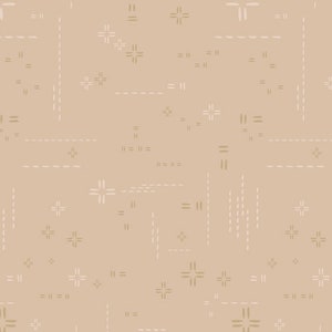 Cafe Latte DecoStitch Elements  Art Gallery Fabrics Off The Bolt Yardage Warm Tan Quilt Fabric