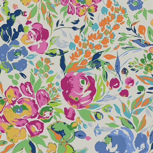 La Floraison Art Gallery Fabrics Modern Floral Quilt FabricEnd of Bolt | Destash