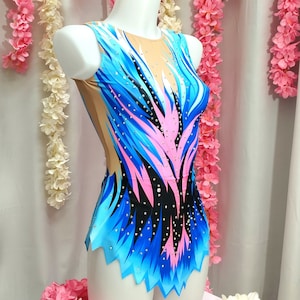 Maglia gimnasia, artistica, ritmica, patinaje artistico, gimnasia acrobatica, 100% licra