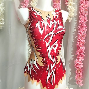 Maglia gimnasia, artistica, ritmica, patinaje artistico, gimnasia acrobatica, 100% licra