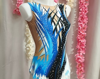 Maillot gimnasia , artística, rítmica, patinaje artístico, gimnasia acrobática, 100% licra