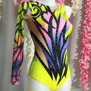 Maglia gimnasia, artistica, ritmica, patinaje artistico, gimnasia acrobatica, 100% licra