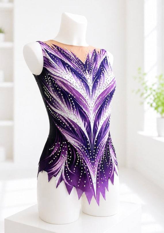Artistic Gymnastics Leotard, Rhythmic Skating, Acrobatic, 100% Lycra