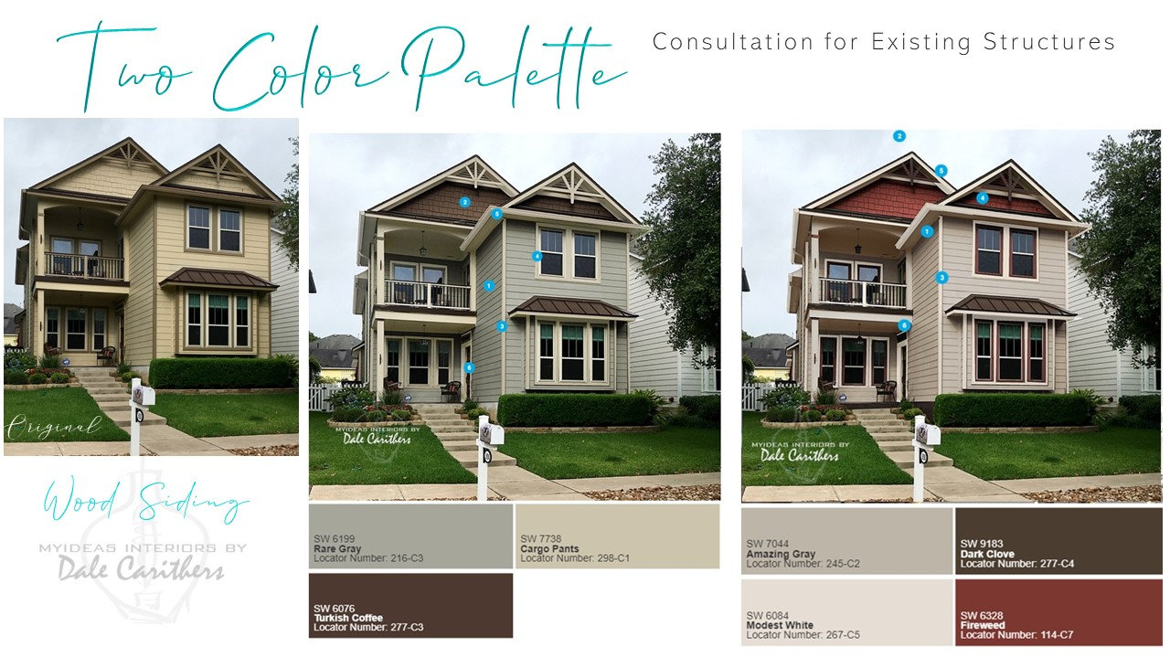 Existing Residential Exterior Color Consultation Paint & | Etsy