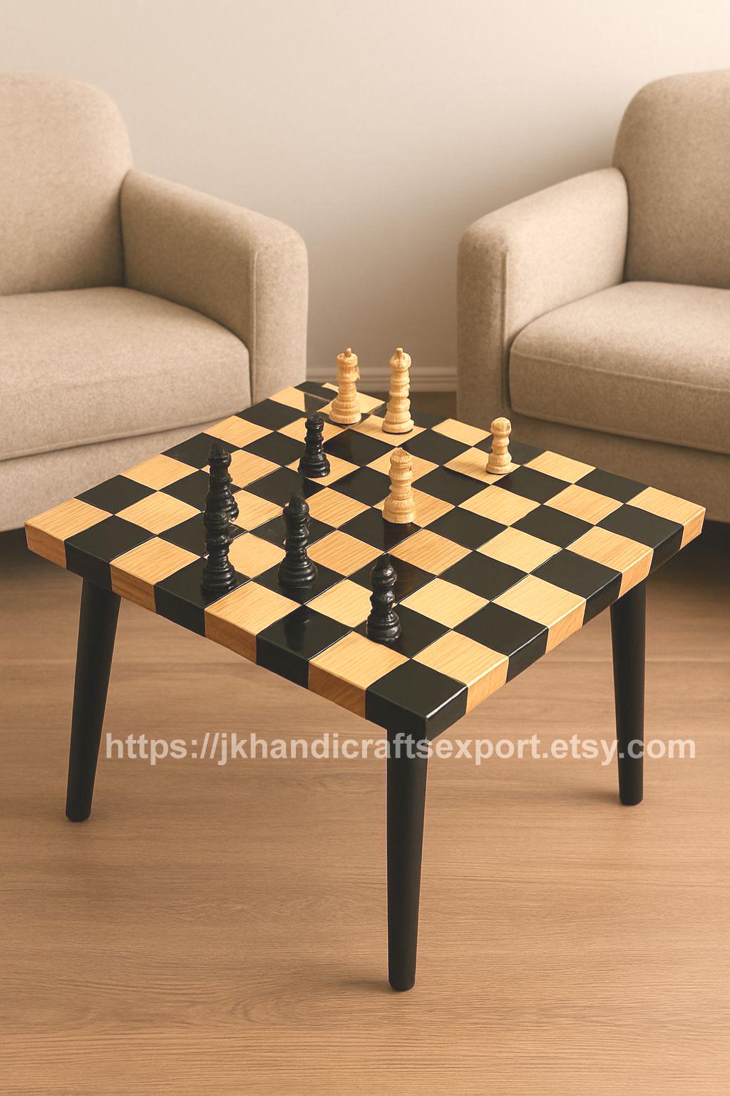 Epoxy chess table - Etsy 日本