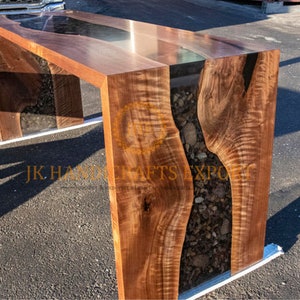Epoxy Resin Table, dining, center table top, Live Edge River Stone Table, Osean Table Home Decor, Custom Table, Housewarming gift