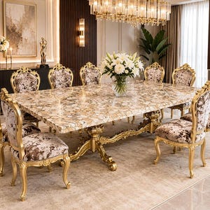 Agate Gemstone Art Table – Handmade Luxury Dining or Countertop Decor – Elegant Home Accent and Gift Idea