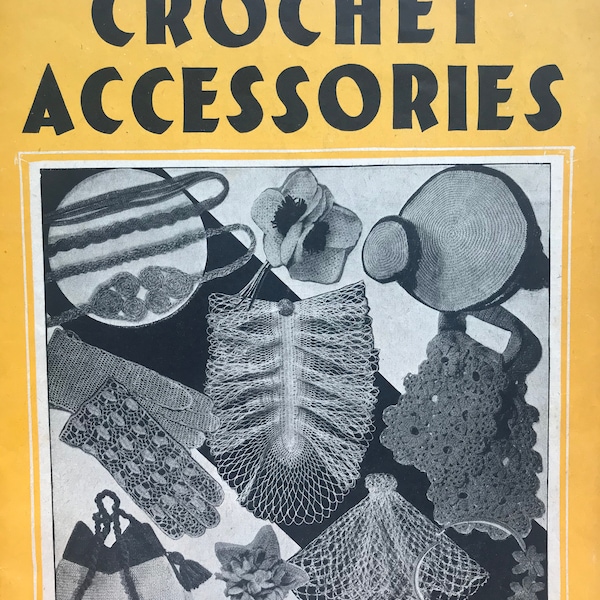 1930s Weldons Practical Needlework Crochet Accessories 4D #139 c.1938 - Crochet Trimmings (PDF E-Book Digital Download)