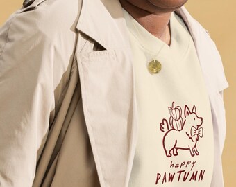 Embroidered Corgi Sweatshirt: Maroon Autumn Pumpkins, Unisex Fleece