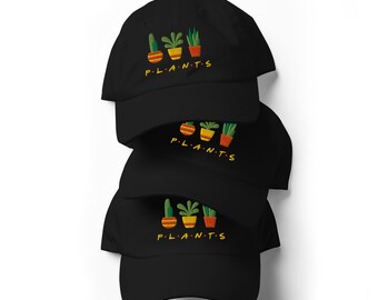 Embroidered Plants Friends Plant Lover Potted Plants Green Thumb Garden Gift Unisex Dad Hat