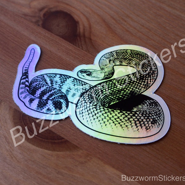 3" Rattlesnake Sticker - Holographic 1