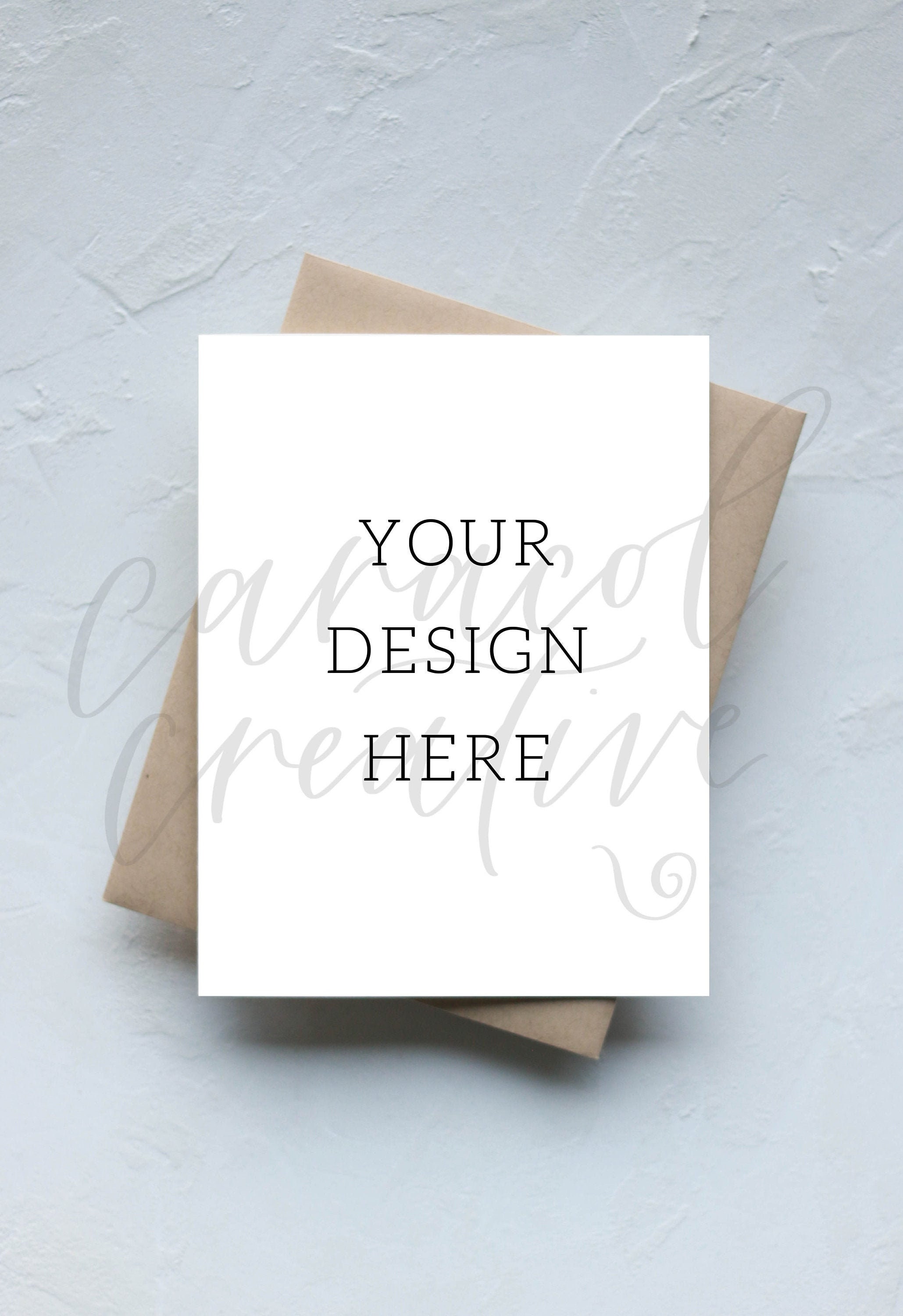 Minimalist Greeting Card Mockup Photo - Etsy