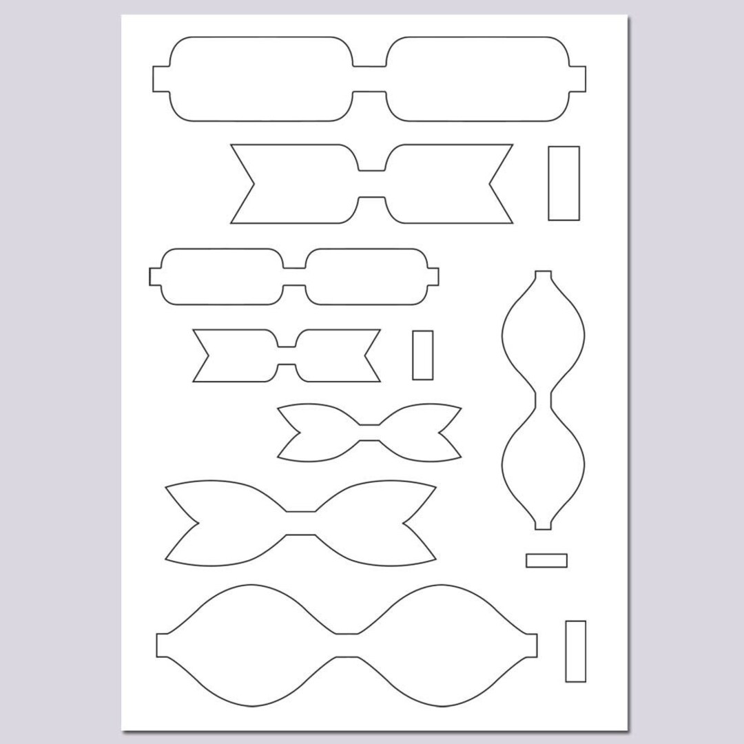 Bow Bundle Cut Files Every Bow Template in My Shop SVG Etsy