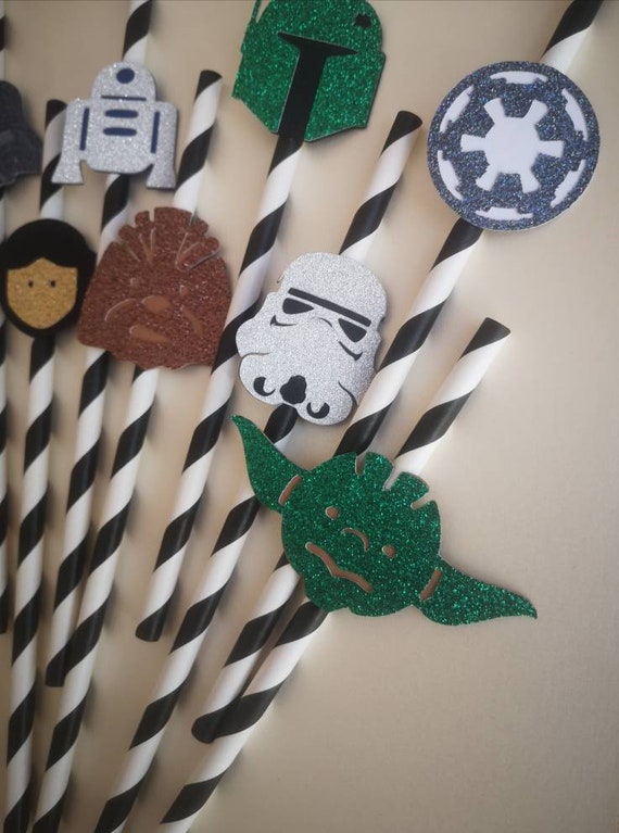 Star Wars Paper Straws Star Wars Party Straws Wars Birthday Star Wars  Decoration Star Wars Party 