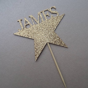 Personalisierte Cupcake-Topper Name auf Topper Individuelle Cupcake-Topper Broadway-Thema-Hamititon, von beiden Seiten glitzernd, Geburtstagsparty
