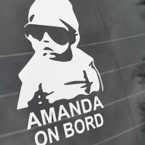 Personalised baby on board sticker Custom baby on bort sticker Baby on board Baby on board decal Baby on board car decal Modern baby