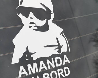 Personalised baby on board sticker Custom baby on bort sticker Baby on board Baby on board decal Baby on board car decal Modern baby