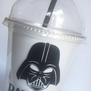 Personalized star wars cup Star wars decor Star wars theme party Custom name on cup Personalized cups Birthday decoration