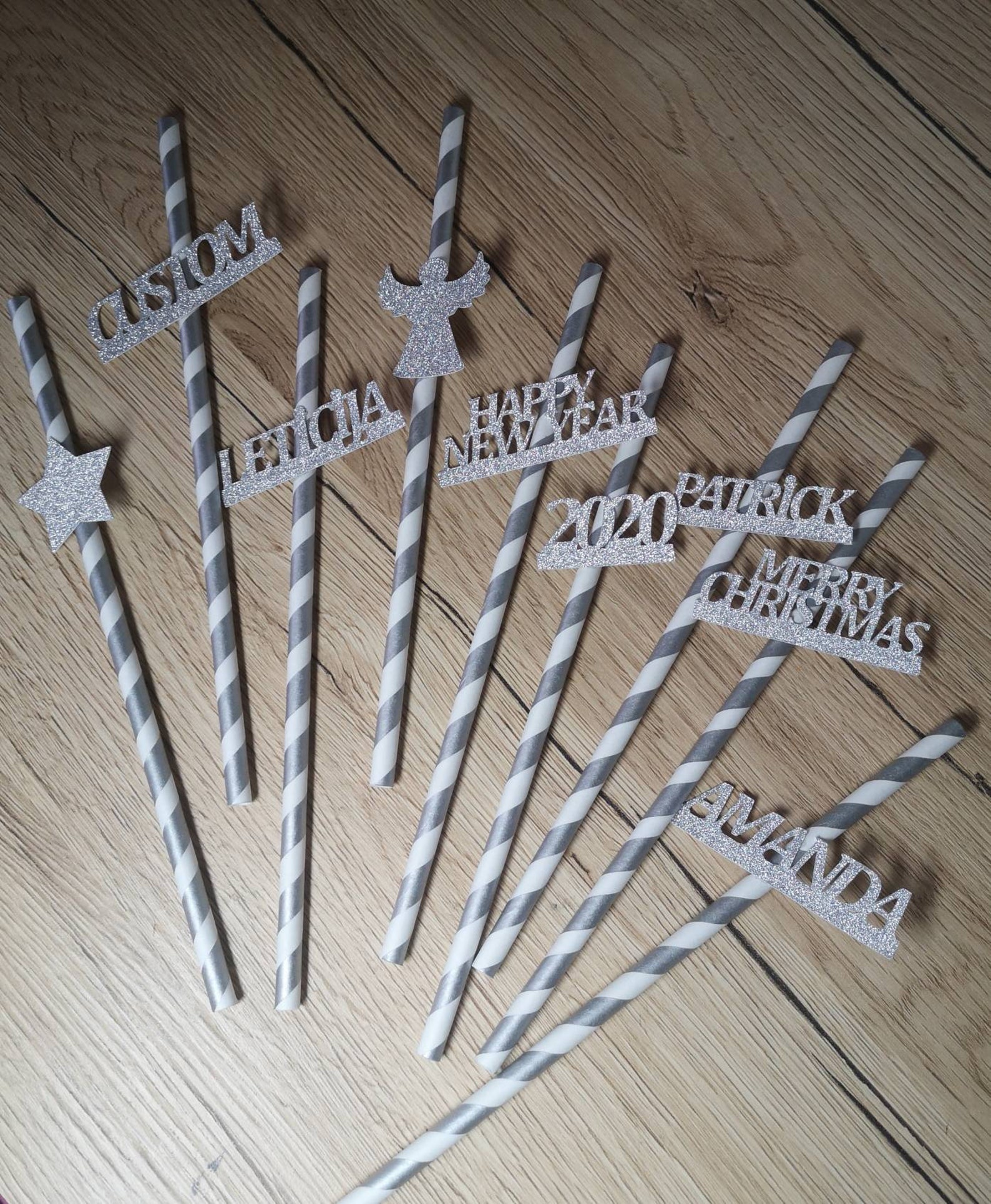 Custom Straws Personalized Straws Name on Paper Straws Straw Etsy