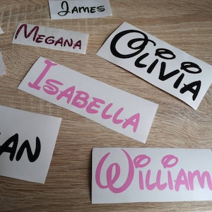 Disney naam sticker Gepersonaliseerde disney vinyl naam stickers Aangepaste naam sticker Disney naam sticker Gepersonaliseerde naam sticker Disney lettertype stickers