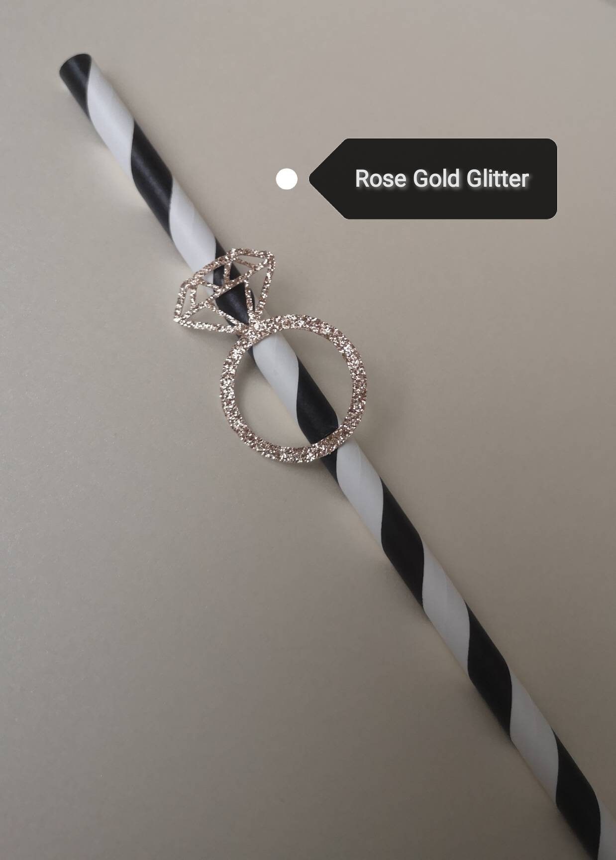 Engagement Ring Paper Straws Diamond Ring Party Straws Etsy