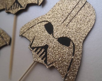 Adornos para cupcakes de Star Wars * Adornos para cupcakes para fiestas de cumpleaños * Decoración para fiestas de Star Wars * Suministros para fiestas de cumpleaños * Decoración para cupcakes