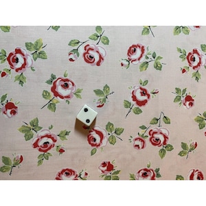 My favorite Things Roses cotton fabric Pink Cottage shabby chic Poppie choice
