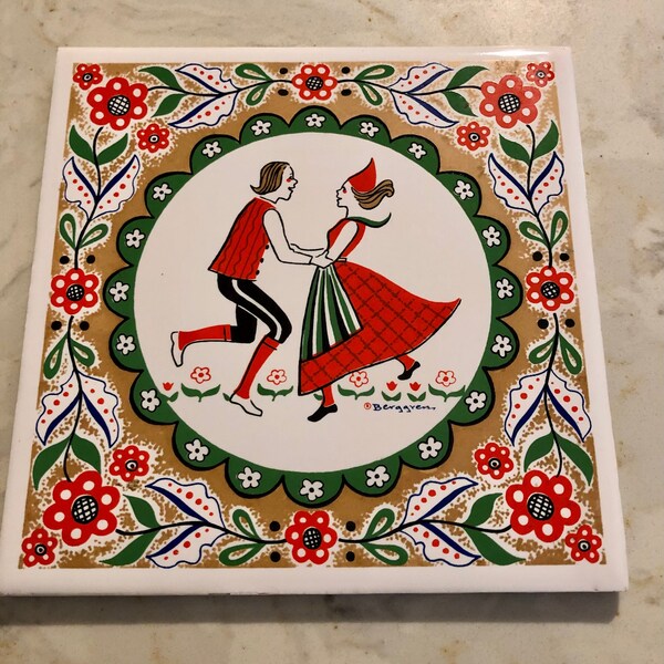 Berggren Original  Hand screened Tile