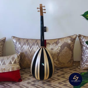 Großes Lautenmusik Oud-Instrument mit 5-Saiten Melodien, handgefertigter arabischer Laute, handgefertigter professioneller Oud-Laute, Holzmusikinstrument