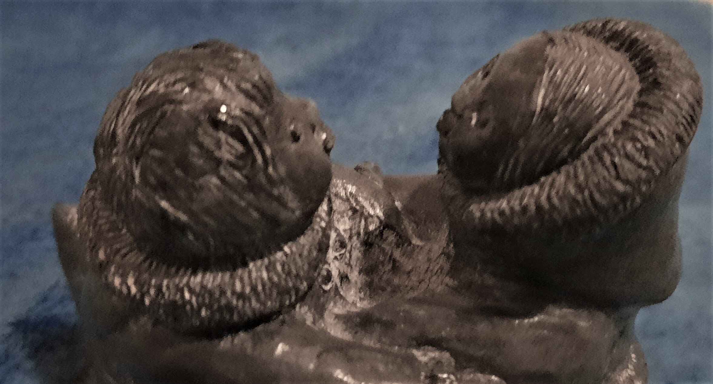 Wolf Original Art Sculpture Vintage Inuit Eskimos in Canoe Etsy