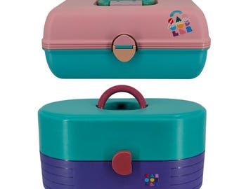 2 Caboodles Vintage 90s Makeup Cases With Mirrors Retro Storage Organizer