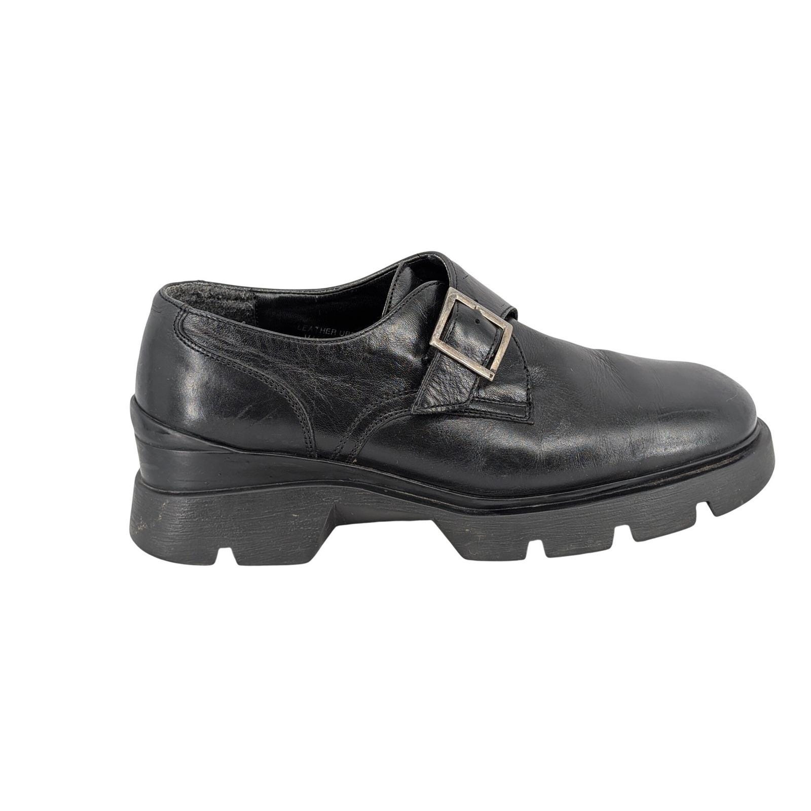 DONALD J PLINER Chunky Shoes Black Leather Gothic Punk Heel Men’s Size 11 Leather boots DONALD PLINER Black size 6.5 US in Leather  main image 4