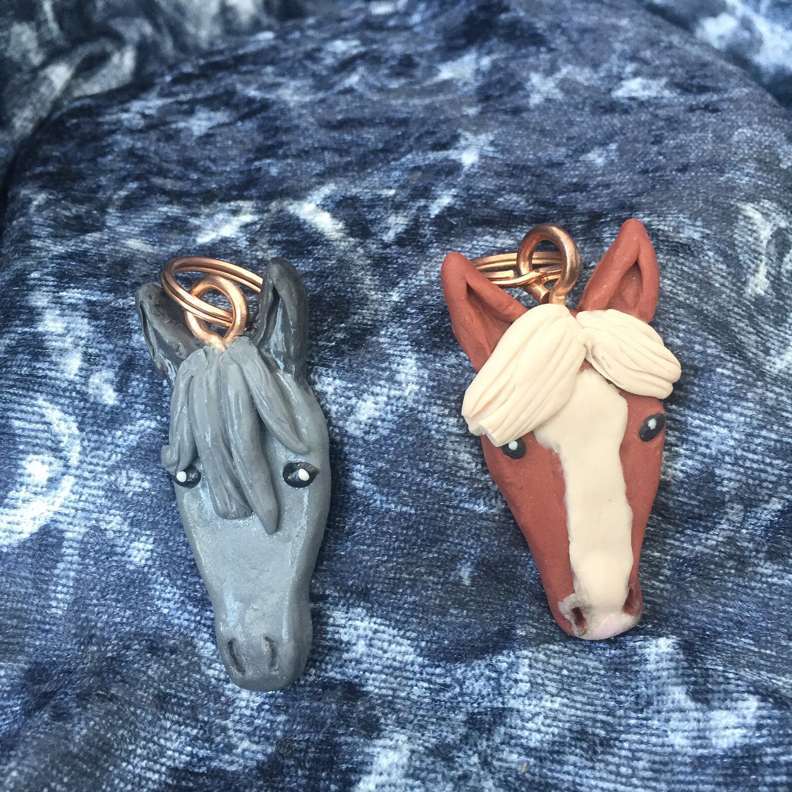 Personalised Horse Keyring. Handmade from Polymer Clay Etsy