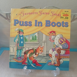 Vintage 1993 Children&#39;s Book: Favorite Fairy Tales Puss In Boots