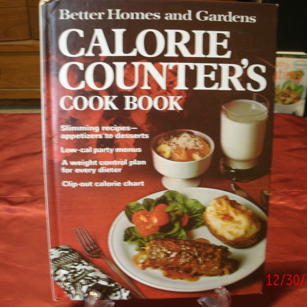 Vintage 1973 Cookbook: Better Homes and Gardens Calorie Counters Cook Book Made in USA