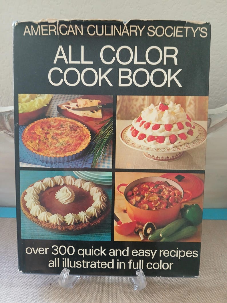 Vintage 1974 American Culinary Society's All Color Cookbook Over 300 Recipes and Cooking Tips Hardcover image 1