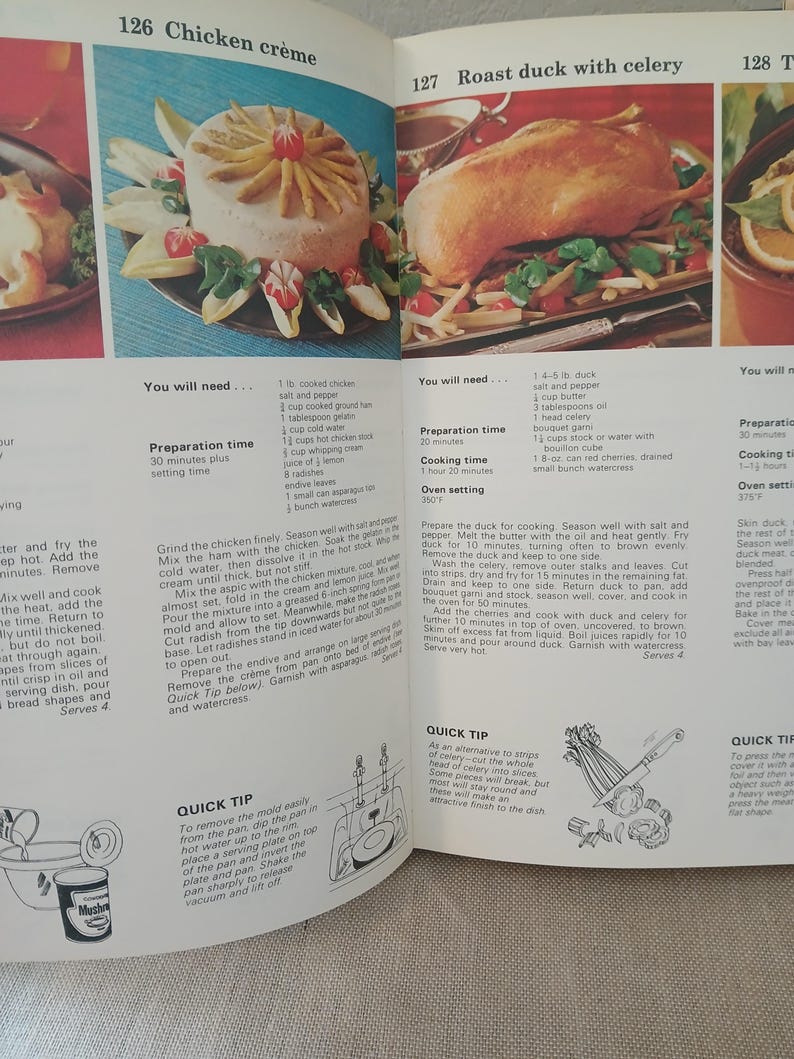 Vintage 1974 American Culinary Society's All Color Cookbook Over 300 Recipes and Cooking Tips Hardcover image 7
