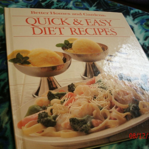 Vintage1989 Cookbook: Better Homes and Gardens Quick & Easy Diet Recipes First Edition and Printing