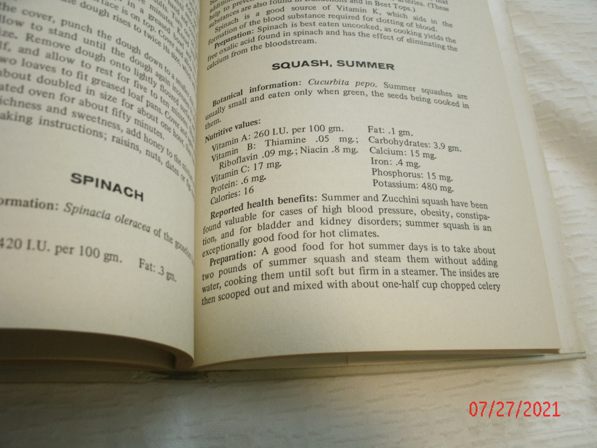 Vintage 1973 Encyclopedia of Fruits, Vegetables, Nuts and Seeds for