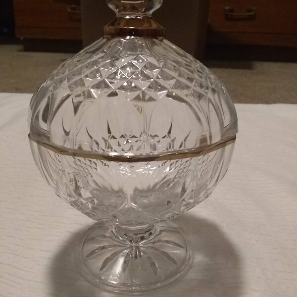 Gold Candy Dish Etsy