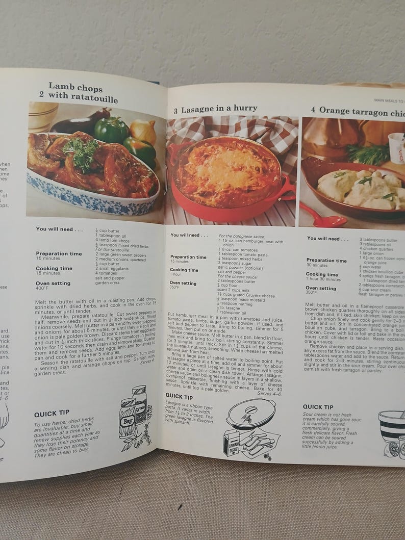 Vintage 1974 American Culinary Society's All Color Cookbook Over 300 Recipes and Cooking Tips Hardcover image 4