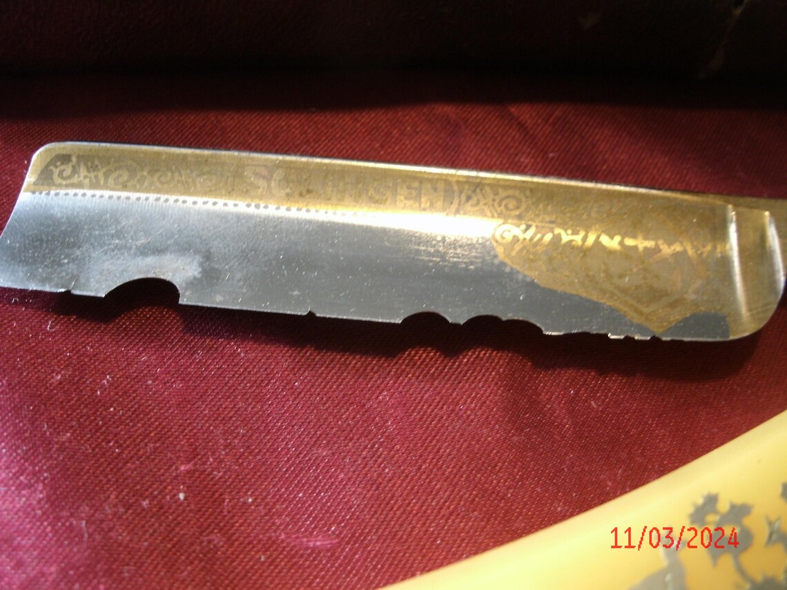 5/8 Charles Craft Solingen No 501 Blonde Handle Straight Razor Made in ...