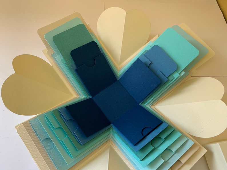 Explosion Box Greeting Card 28 Layers for Valentine's Etsy