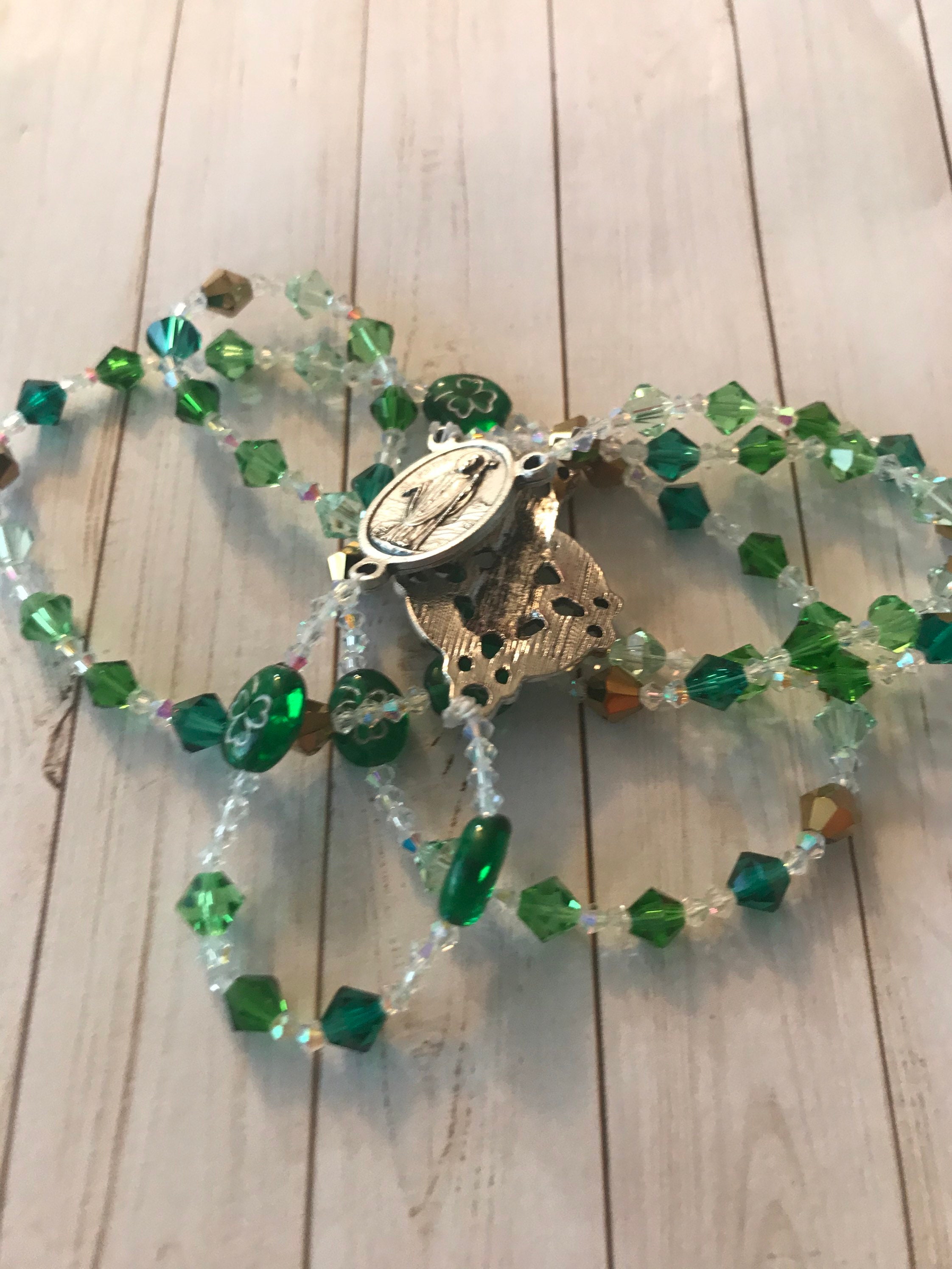 Green Rosary Catholic Rosary Rosary Rosaries First | Etsy