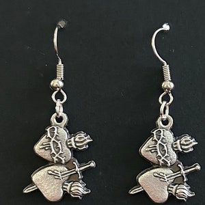Immaculate Heart earrings, Immaculate Heart, Sacred Heart, Gifts for Her, Religious Jewelry, Religious Earrings, Sacred Heart Earrings,