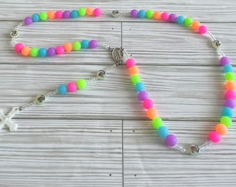 Glow in the dark Rosary, Child’s Rosary, Rosary, Catholic Rosary, Rosaries, Gifts for Her, Catholic Gifts, Catholic, Glow, Gift for Children
