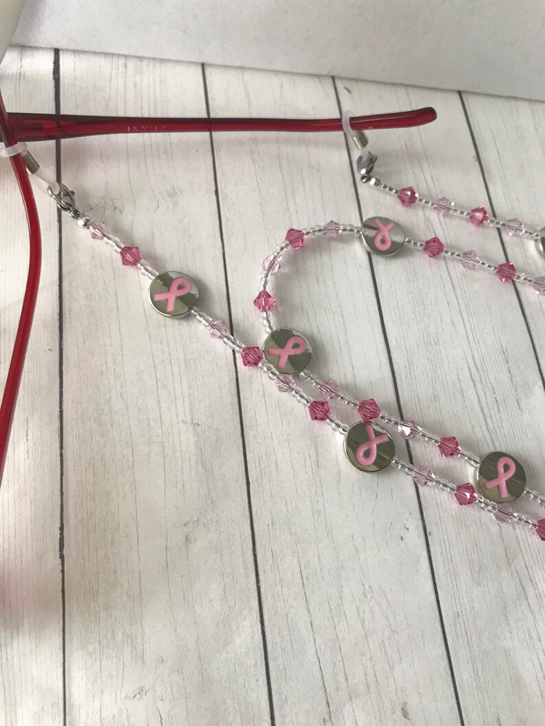 Mask Lanyard, Lanyard Breast Cancer Awareness Office Accessories Reading Glasses Chain Mask Holder Eyeglass Chain Teacher Gift