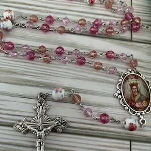 Crystal Rosary, Catholic Rosary, Catholic Gifts, Rosary, Gifts for Her, Confirmation Gifts, Mother Day Gifts, Beautiful Rosary,