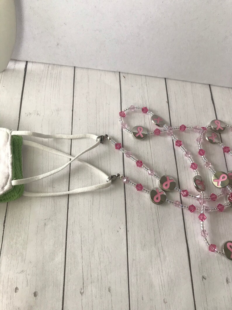 Mask Lanyard, Lanyard Breast Cancer Awareness Office Accessories Reading Glasses Chain Mask Holder Eyeglass Chain Teacher Gift